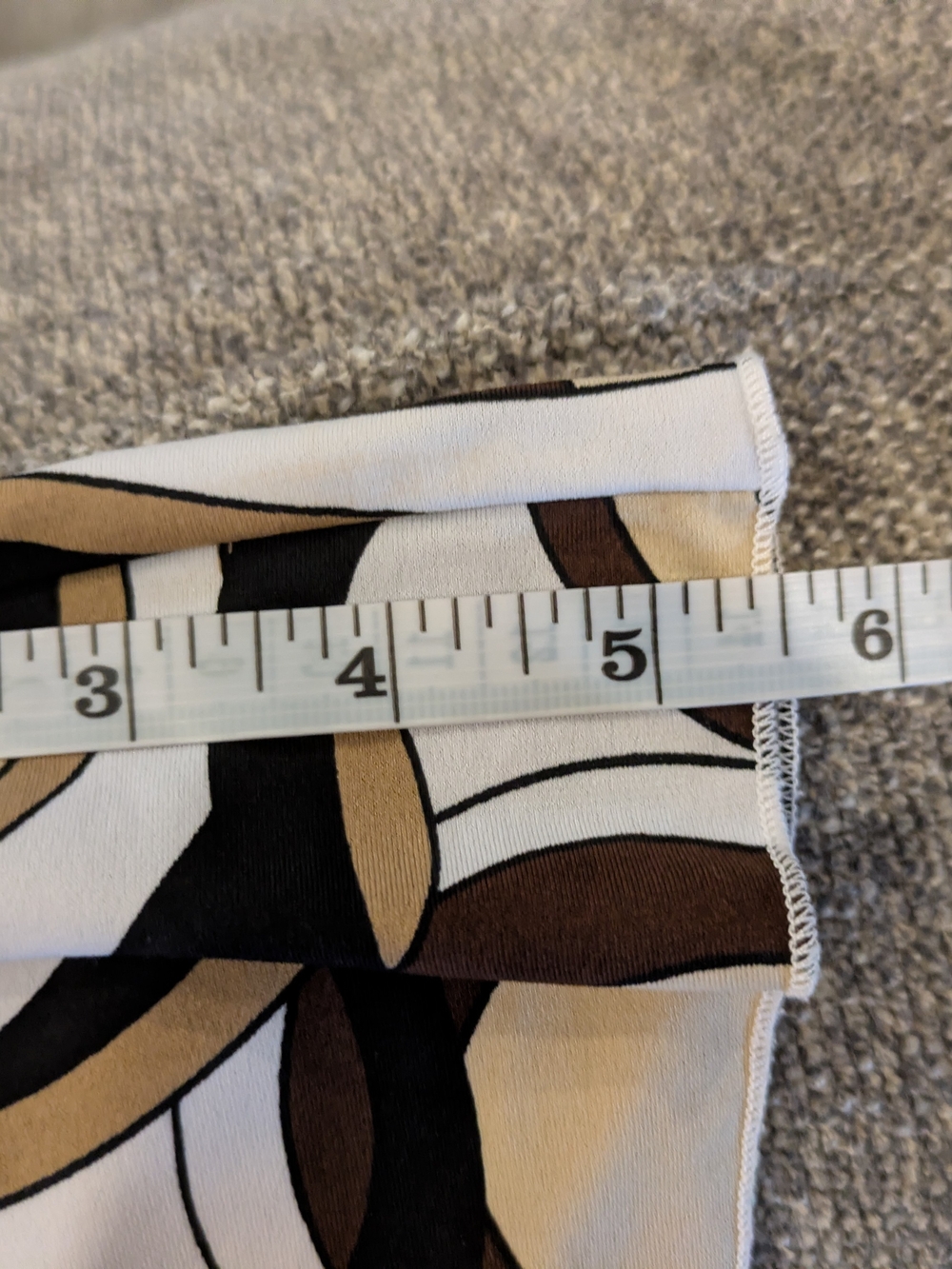 🔴 3/$15 Sixteen Brown, Cream & Tan Knot-Front Women's Top - Picture 11 of 11